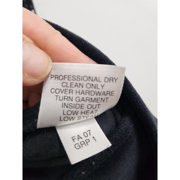 St. John Sport Womens Black Velvet Jacket Size Small Sequined Full Zip Collared - Picture 4 of 9